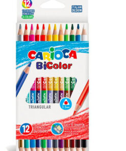 Alternative view of Set de 12 creioane colorate Carioca Bicolor