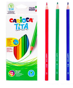 Set de 12 creioane colorate Carioca Tita