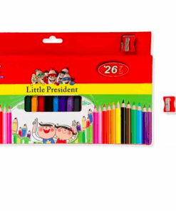 Set de 24 creioane colorate si ascutitoare