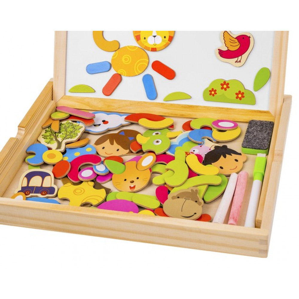 Tablita magnetica de scris si desenat- Animale salbatice - imagine 6