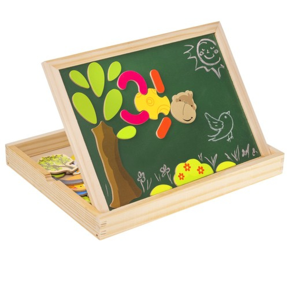 Tablita magnetica de scris si desenat- Animale salbatice - imagine 11