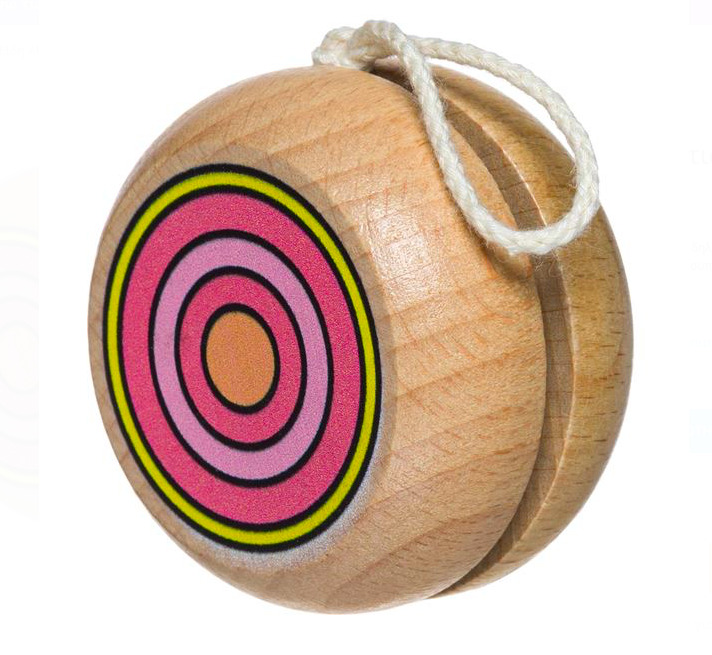 YO-YO - jucarie pentru copii din lemn - imagine 2