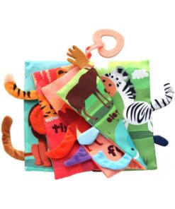 Alternative view of Carte senzoriala bebelusi si jucarie pentru dentitie, Animale