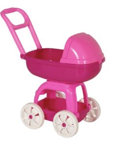 Carucior de jucarie pentru papusi, Roz