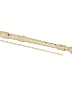 Instrument muzical, flaut baroc alb realist, 31 cm