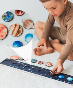 Joc Montessori de tip puzzle incastru - Sistemul Solar