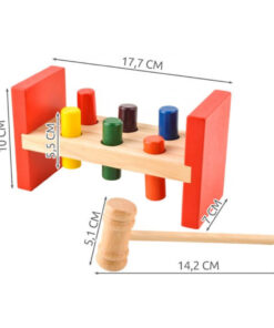 Alternative view of Joc de motricitate si dexteritate cu ciocanel si banc
