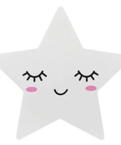 Lampa de veghe din lemn, pentru perete cu led, Steluta