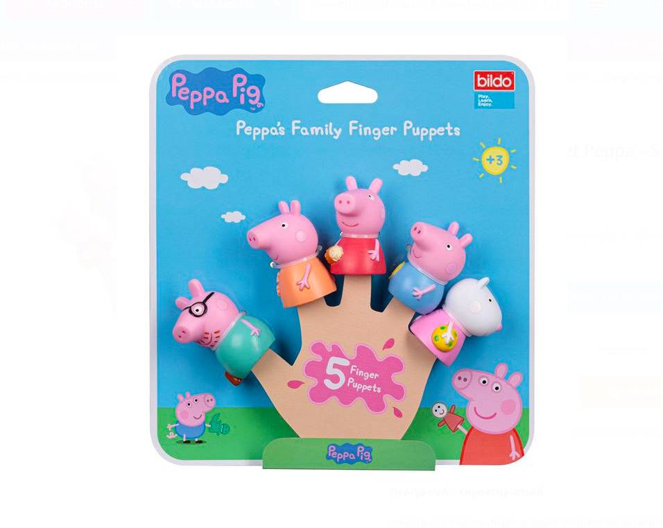 Papusa de mana, pentru degete, Peppa pig