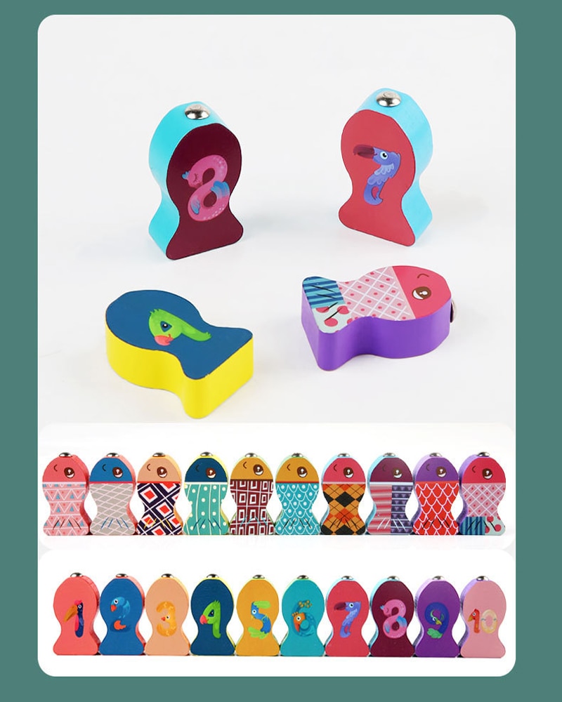 Placa cu activitati Montessori - Incuie Descuie, Potriveste - imagine 6