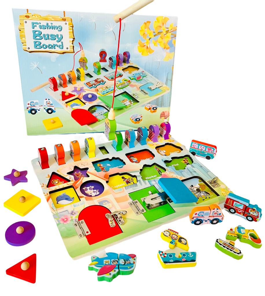 Placa cu activitati Montessori - Incuie Descuie, Potriveste - imagine 10