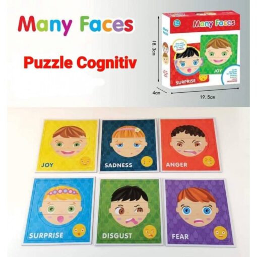 Puzzle de asociere - Emotii, dezvoltarea inteligentei emotionale