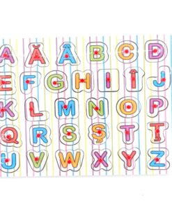 Puzzle incastru din lemn cu litere  - Alfabet