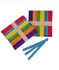 Set 100 de betisoare din lemn pentru activitati senzoriale de tip Montessori