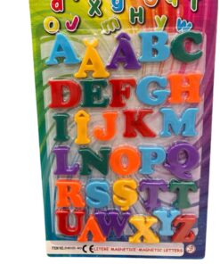Set 31 litere colorate magnetice, alfabetul romanesc