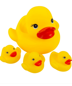 Set 4 ratuste, jucarie de baie, Mama si puii