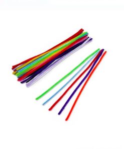 Set 40 sarma plusata colorate pentru activitati senzoriale si lucru manual, 30 cm