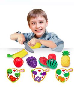 Set 6 de fructe de feliat pentru copii si 4 accesorii