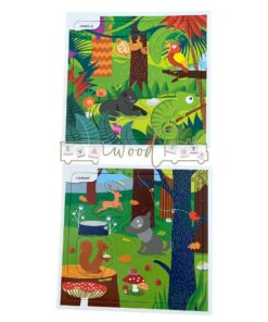 Alternative view of Set 6 puzzle tip plansa, Habitatul animalelor