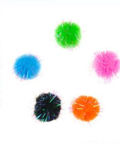 Alternative view of Set 80 pom-pom colorate pentru activitati senzoriale si lucru manual