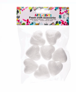 Set pentru activitati lucru manual, Inimioare polistiren