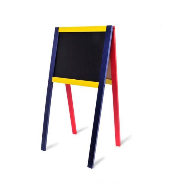 Tabla din lemn de scris si desenat cu creta si marker, tip Sevalet