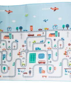 Covor de joaca bebelusi,200 x 160 cm, termoizolant cu doua fete, din spuma, Trafic