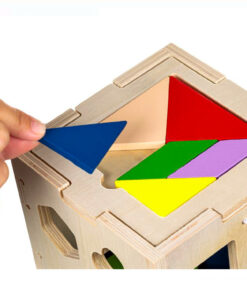 Alternative view of Cub Sortator De Forme Geometrice din lemn, + 2 ani
