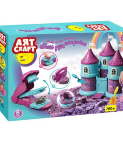 Joc creativ cu nisip kinetic, 750 grame, Castel
