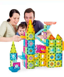 Alternative view of Set de constructie magnetic cu 139 de piese, 3 ani
