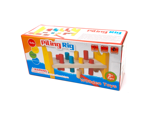 Joc de motricitate si dexteritate, banc cu ciocanel, 23x17 cm - imagine 3