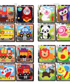 Alternative view of Puzzle Incastru din lemn cu 16 piese