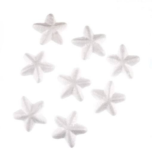 Set pentru activitati lucru manual si crafts, 8 stelute din polistiren
