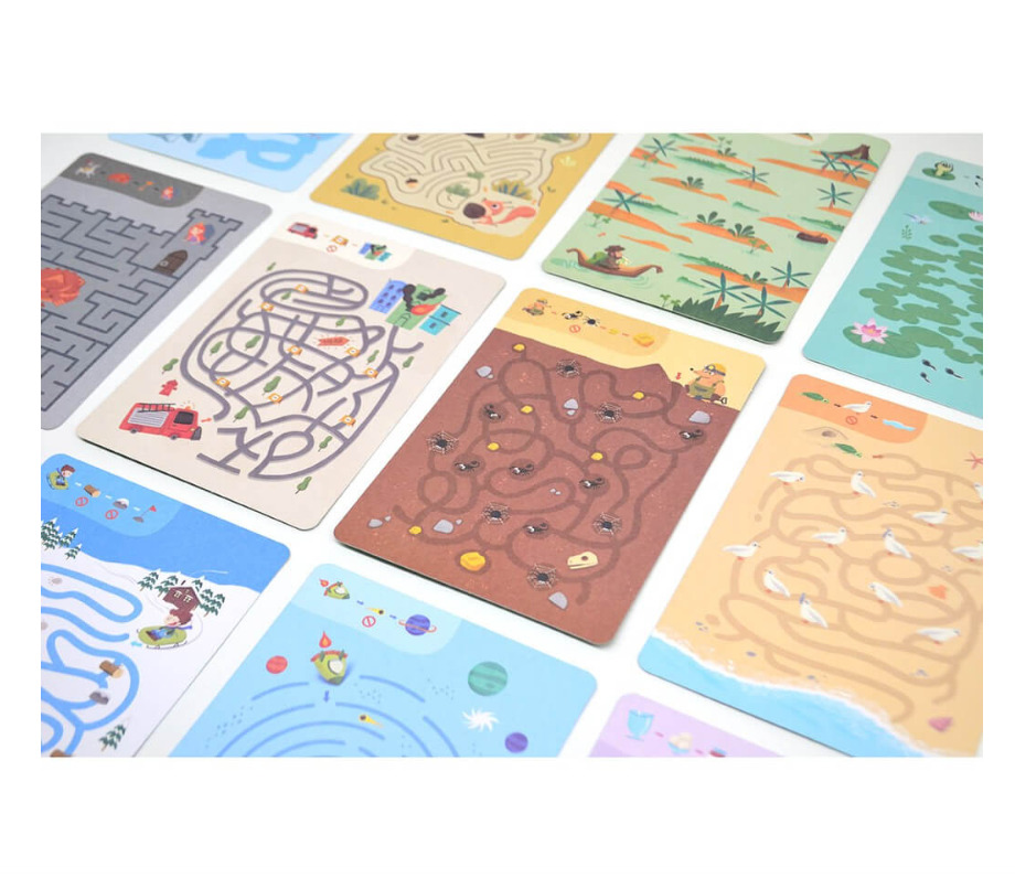 Joc Labirint cu Planse Educative pentru copii, Mideer - imagine 6