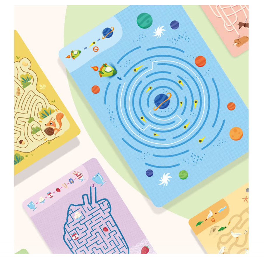 Joc Labirint cu Planse Educative pentru copii, Mideer - imagine 5