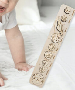 Joc Montessori de tip puzzle incastru - Sistemul Solar, Natur