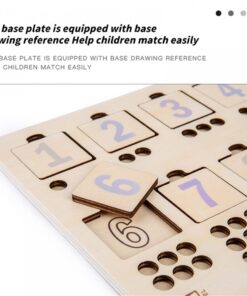 Alternative view of Joc Montessori multifunctional-Numaratoare cu pini
