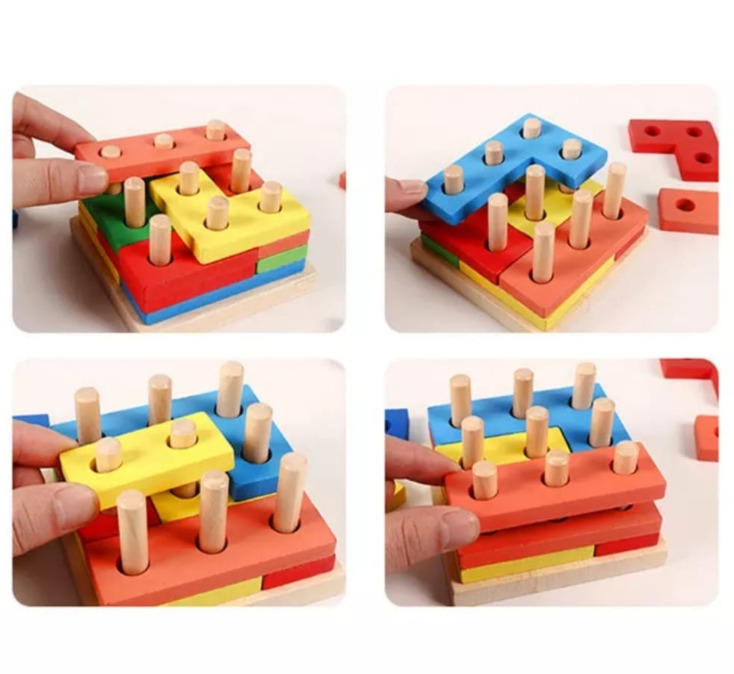 Joc de sortare, potrivire si stivuire forme geometrice - imagine 8