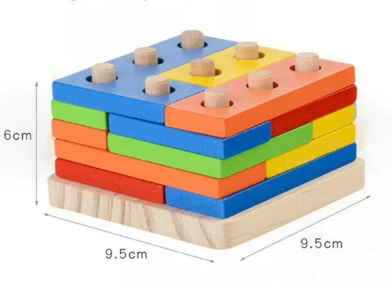 Joc de sortare, potrivire si stivuire forme geometrice - imagine 9