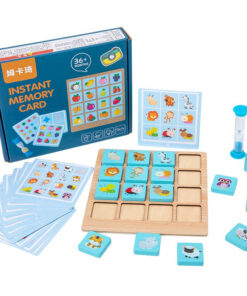 Joc din lemn de memorie si asociere, 3 ani+