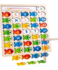 Joc magnetic de pescuit, Litere si cifre