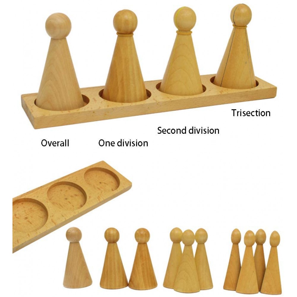 Joc matematica de tip Montessori, Pioni Fractiile - imagine 8