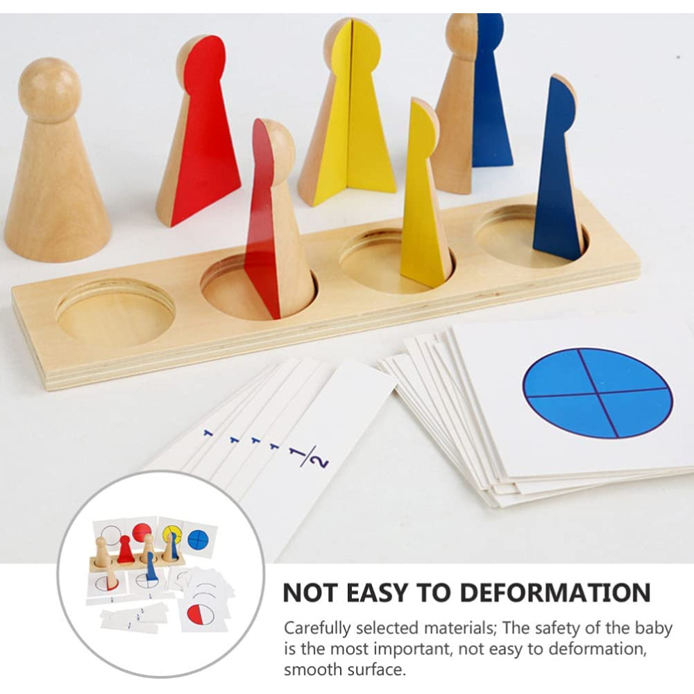 Joc matematica de tip Montessori, Pioni Fractiile - imagine 13