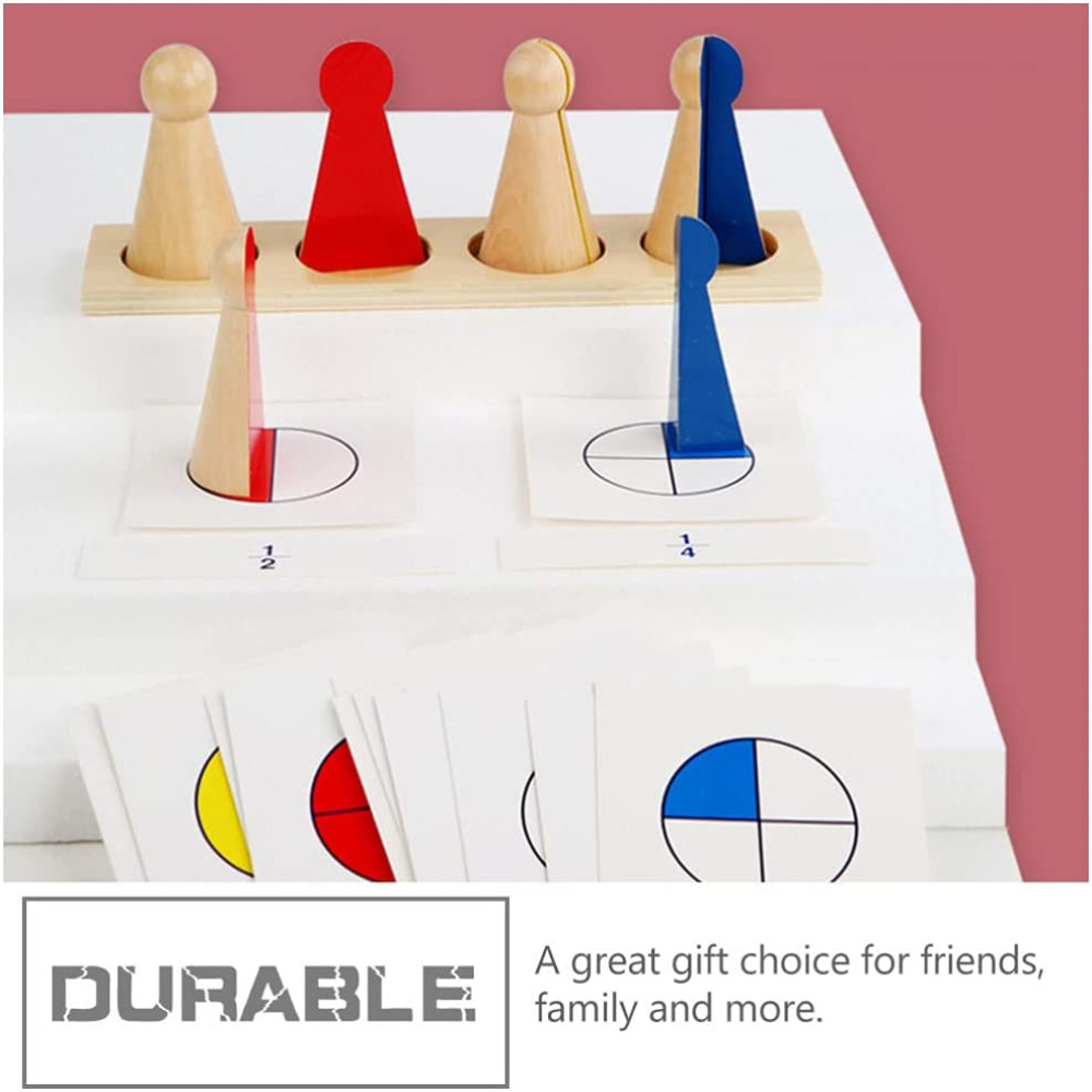 Joc matematica de tip Montessori, Pioni Fractiile - imagine 2