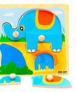 Alternative view of Puzzle Incastru din lemn, Mama si puiul