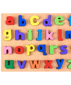Alternative view of Puzzle lemn 3D - Alfabet cu litere mici
