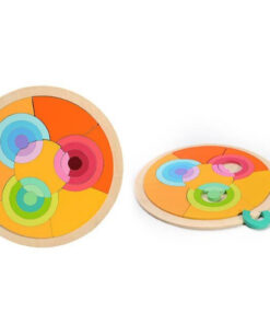 Alternative view of Joc mozaic - Mandala, puzzle din lemn