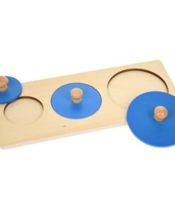 Puzzle incastru cu maner pentru invatare forme, 30 cm