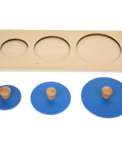 Alternative view of Puzzle incastru cu maner pentru invatare forme, 30 cm