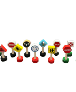 Alternative view of Set 16 semne de circulatie din lemn
